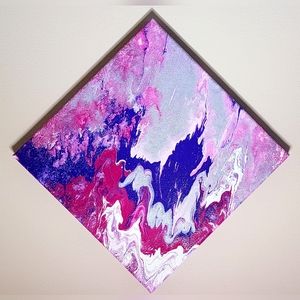 Acrylic Pour Painting / Abstract Fluid Art